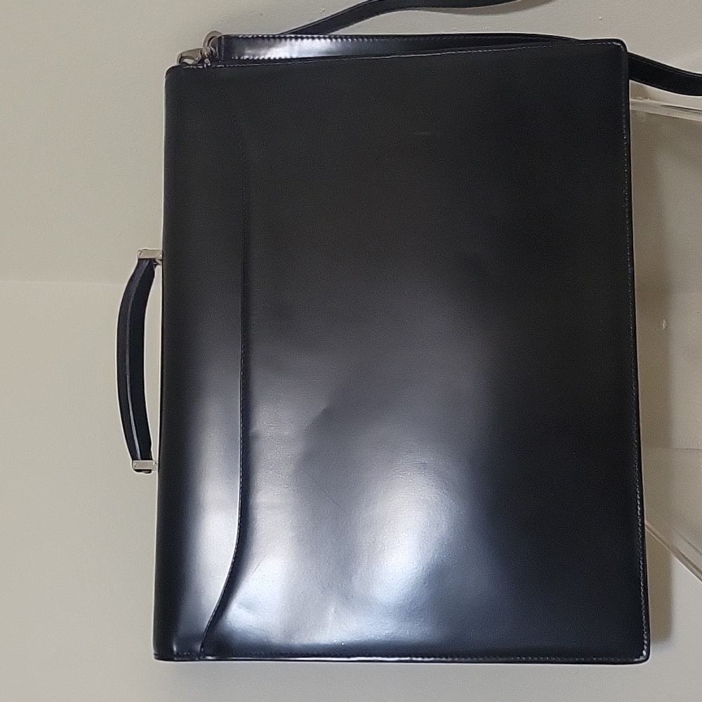 Salvatore Ferragamo Black Leather Briefcase - Picture 4 of 11